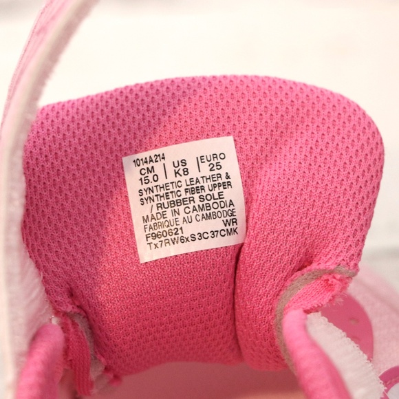 ASICS Kid's Contend 7 Toddler Shoe, K8, Cotton Candy/White Butterfly - Picture 8 of 9